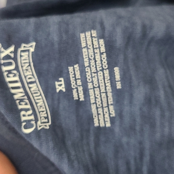 Cremieux Long Sleeve‎ Top Heathered Blue  XL - Picture 3 of 3